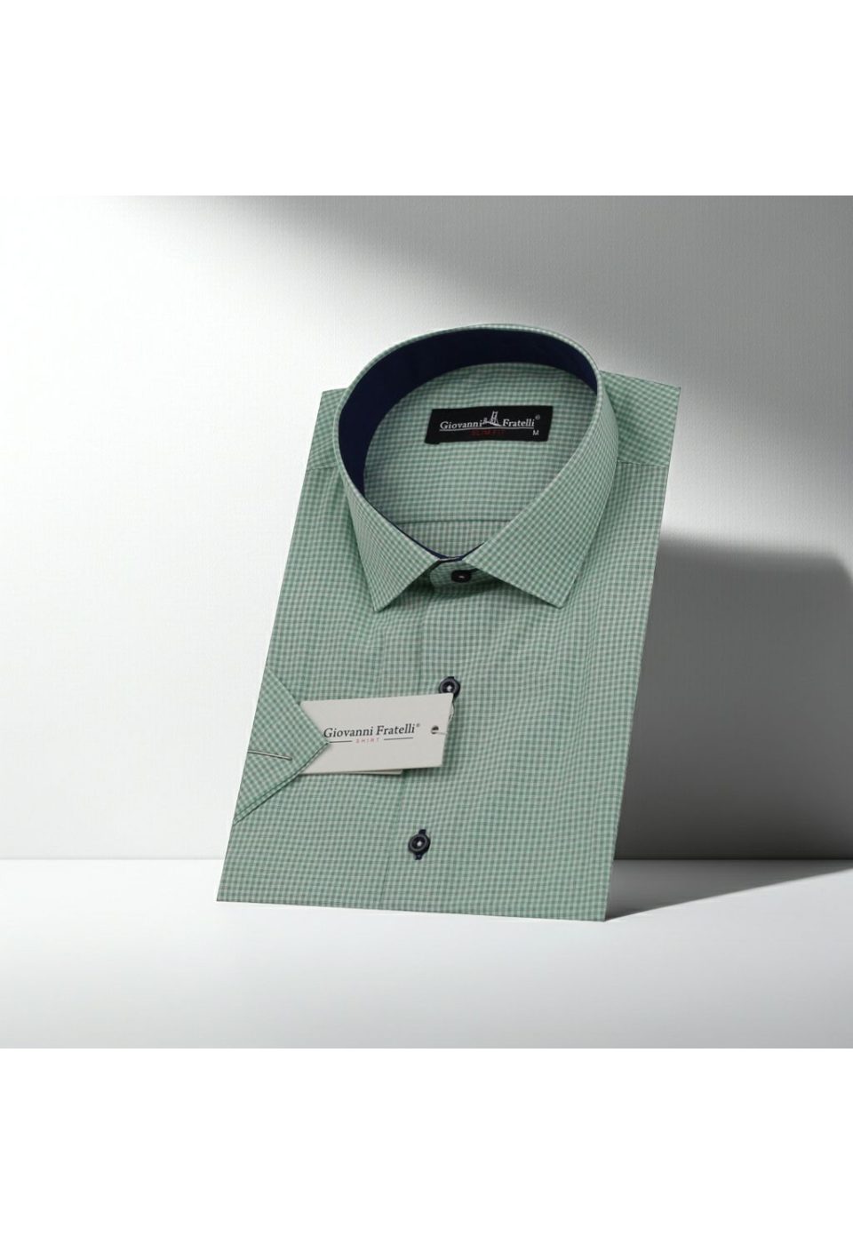 Slim Fit Kısa Kol Desenli Erkek Gömlek 3GMK310331002 - Giovanni Fratelli