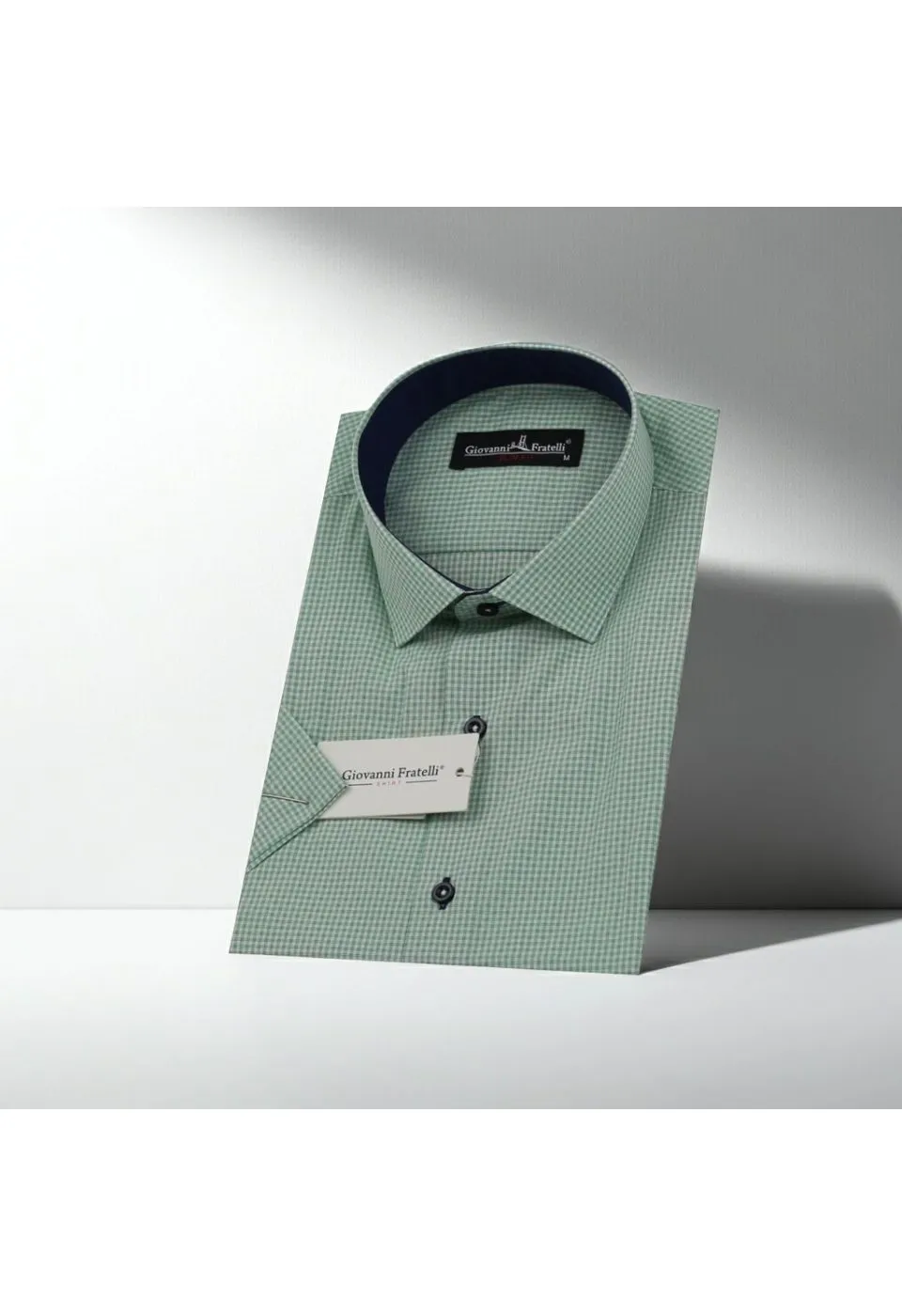 Slim Fit Kısa Kol Desenli Erkek Gömlek 3GMK310331002 - Giovanni Fratelli