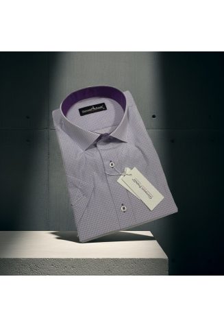 Slim Fit Kısa Kol Desenli Erkek Gömlek 3GMK310331003 - Giovanni Fratelli