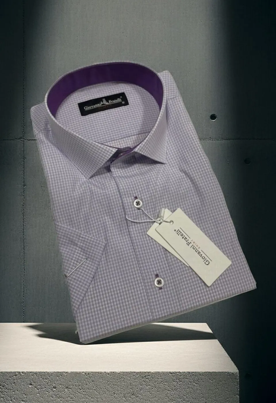 Slim Fit Kısa Kol Desenli Erkek Gömlek 3GMK310331003