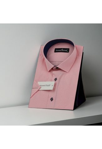 Slim Fit Kısa Kol Desenli Erkek Gömlek 3GMK310331008 - Giovanni Fratelli