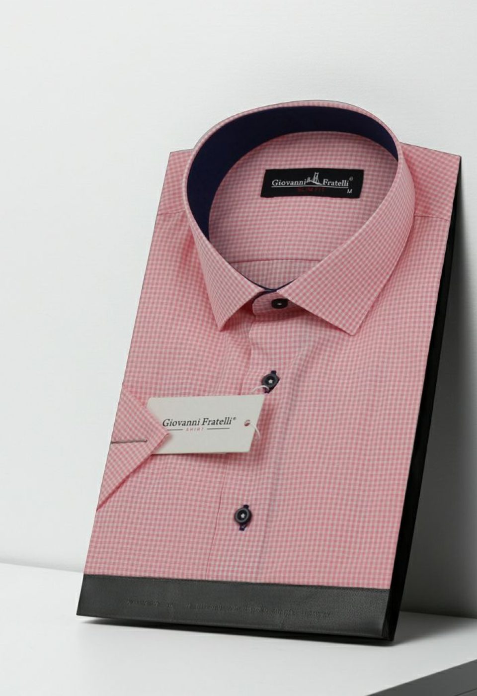 Slim Fit Kısa Kol Desenli Erkek Gömlek 3GMK310331008