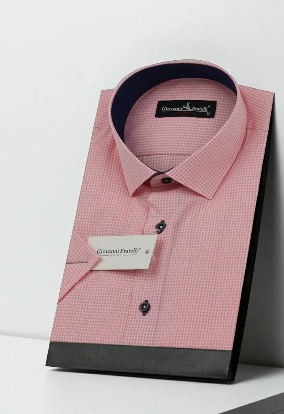 Slim Fit Kısa Kol Desenli Erkek Gömlek 3GMK310331008 - Giovanni Fratelli