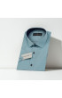Slim Fit Kısa Kol Desenli Erkek Gömlek 3GMK310331009