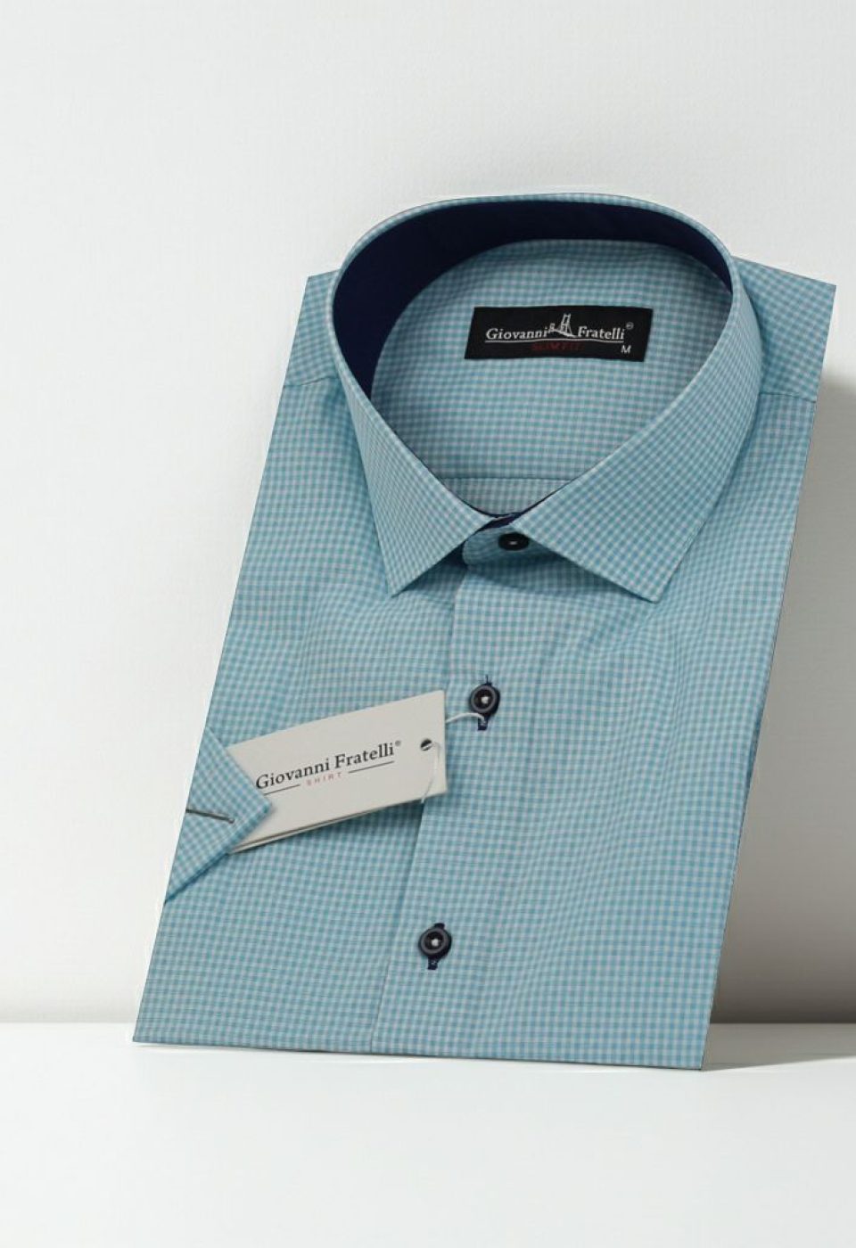 Slim Fit Kısa Kol Desenli Erkek Gömlek 3GMK310331009