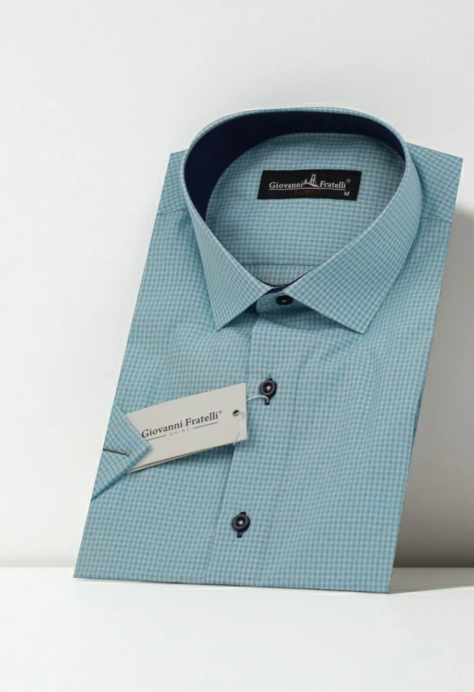 Slim Fit Kısa Kol Desenli Erkek Gömlek 3GMK310331009