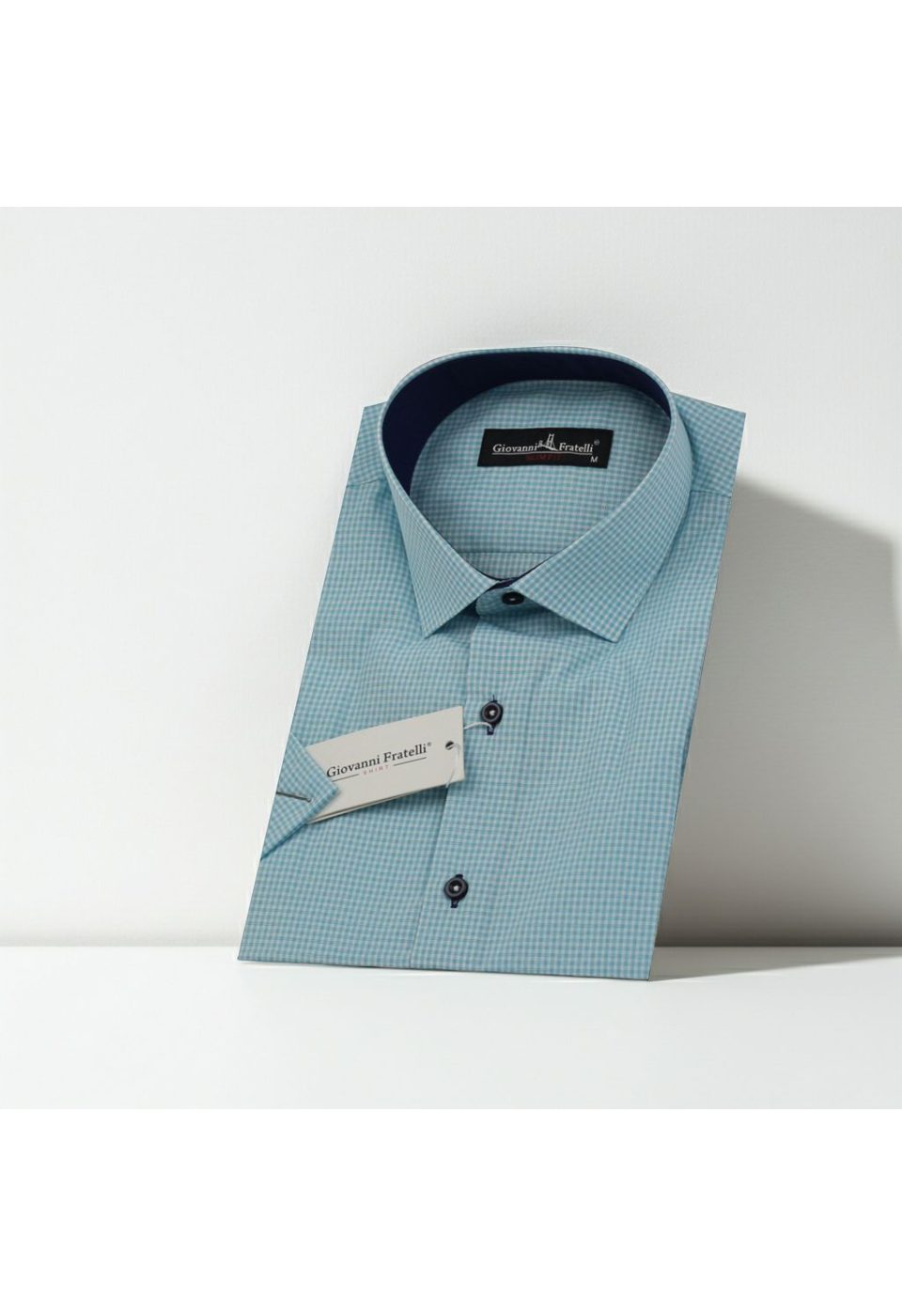 0331 CR K 009 Slim Fit Kısa Kol Desenli Erkek Gömlek 3GMK310331009 - Giovanni Fratelli