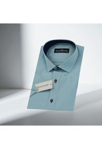 Slim Fit Kısa Kol Desenli Erkek Gömlek 3GMK310331009 - Giovanni Fratelli