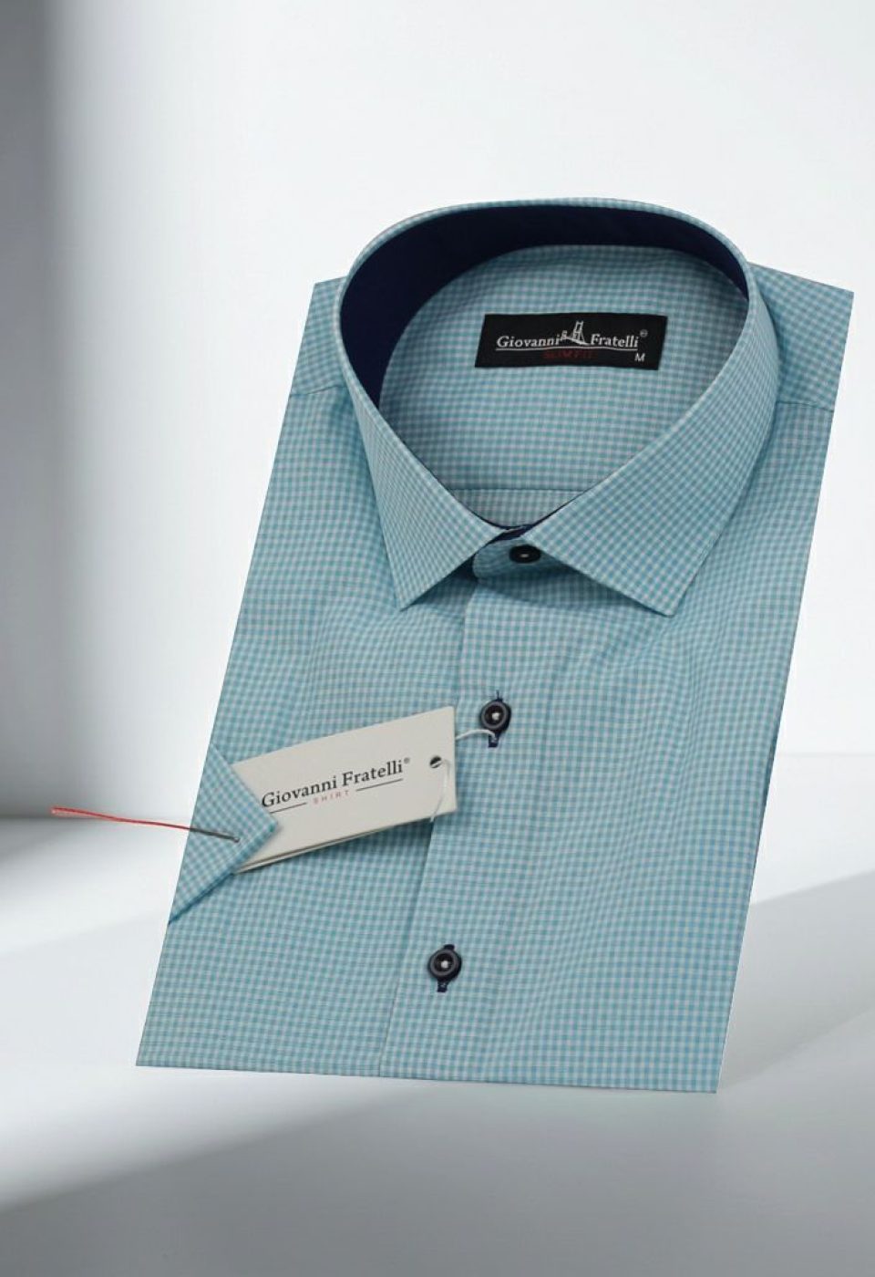 Slim Fit Kısa Kol Desenli Erkek Gömlek 3GMK310331009