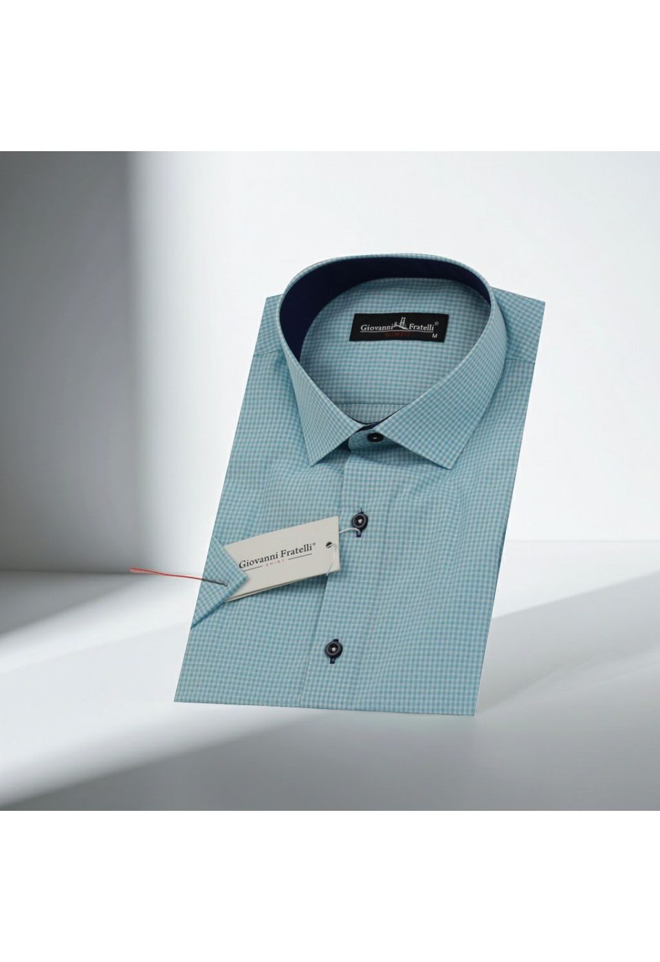 0331 CR K 009 Slim Fit Kısa Kol Desenli Erkek Gömlek 3GMK310331009 - Giovanni Fratelli