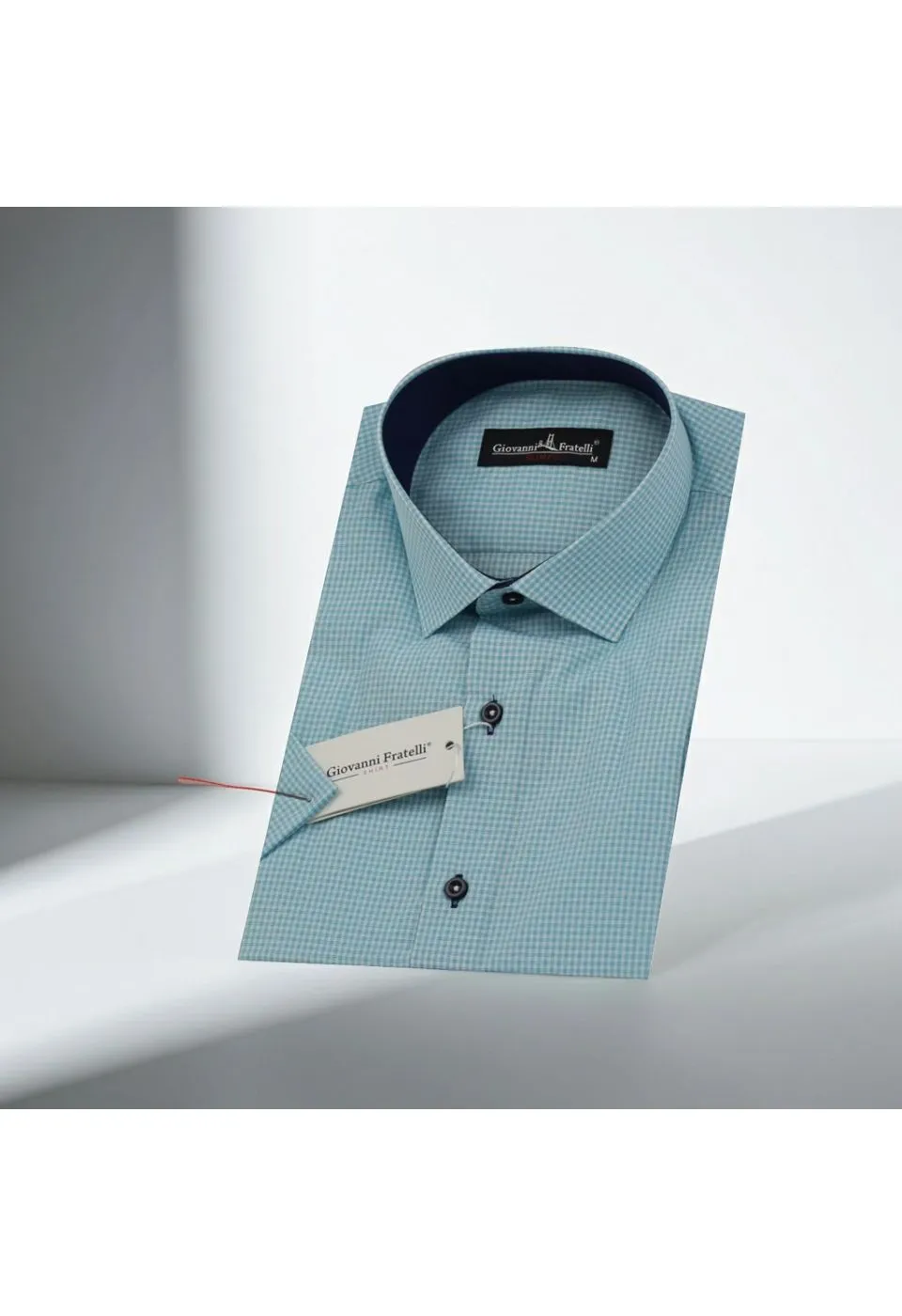 Slim Fit Kısa Kol Desenli Erkek Gömlek 3GMK310331009 - Giovanni Fratelli