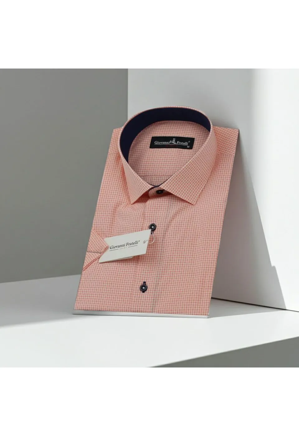Slim Fit Kısa Kol Desenli Erkek Gömlek 3GMK310331011 - Giovanni Fratelli