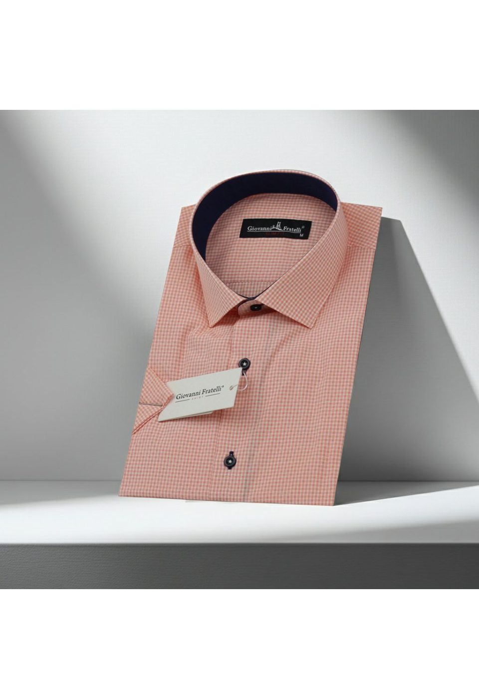 Slim Fit Kısa Kol Desenli Erkek Gömlek 3GMK310331011 - Giovanni Fratelli