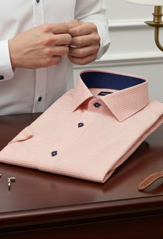 Slim Fit Kısa Kol Desenli Erkek Gömlek 3GMK310331011