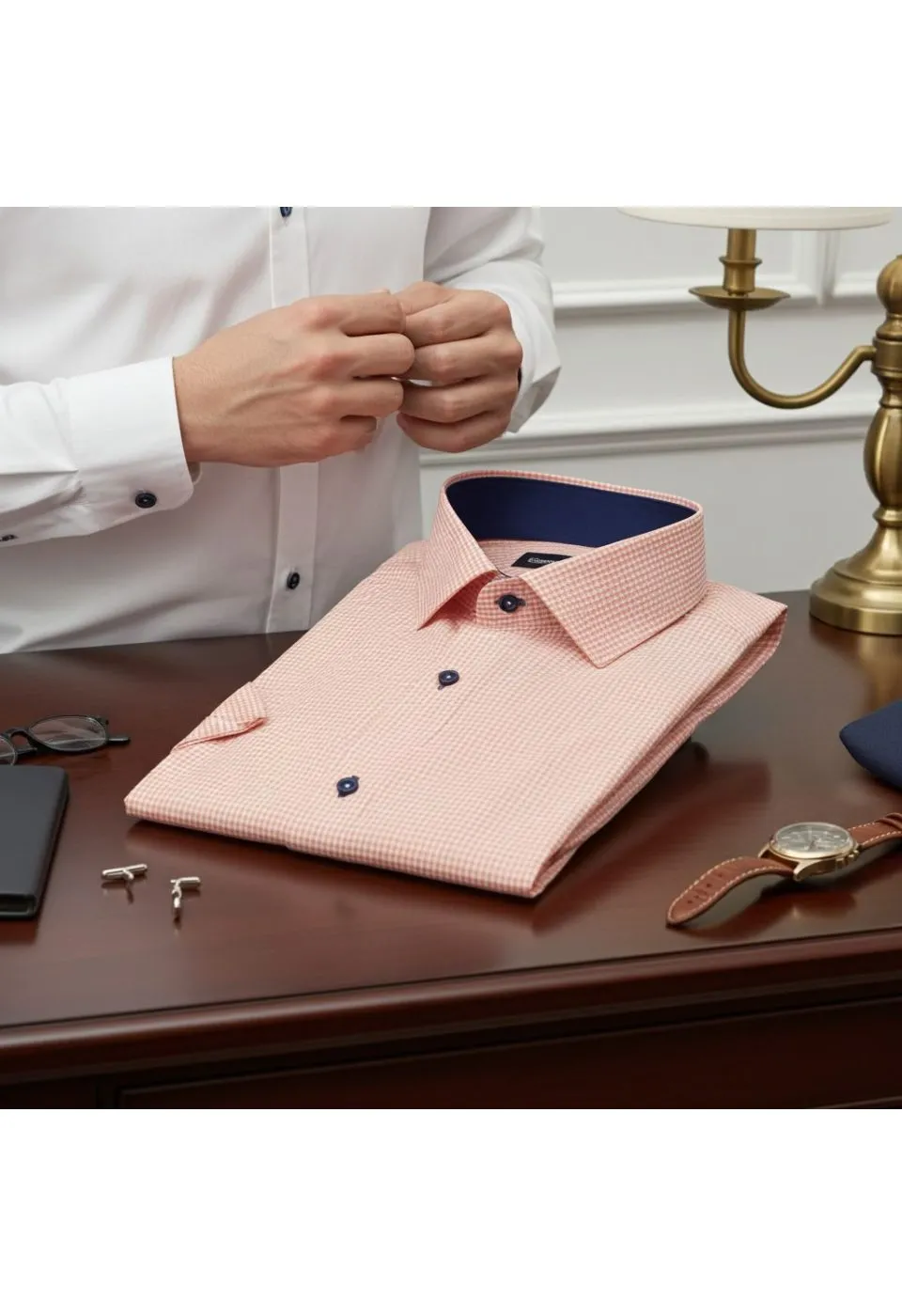 Slim Fit Kısa Kol Desenli Erkek Gömlek 3GMK310331011 - Giovanni Fratelli