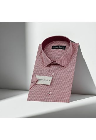 Slim Fit Kısa Kol Desenli Erkek Gömlek 3GMK310331012 - Giovanni Fratelli