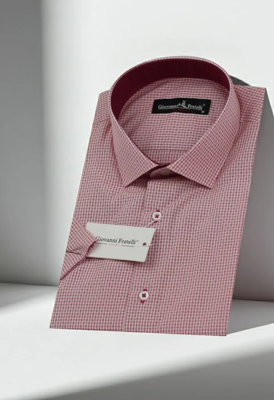 Slim Fit Kısa Kol Desenli Erkek Gömlek 3GMK310331012