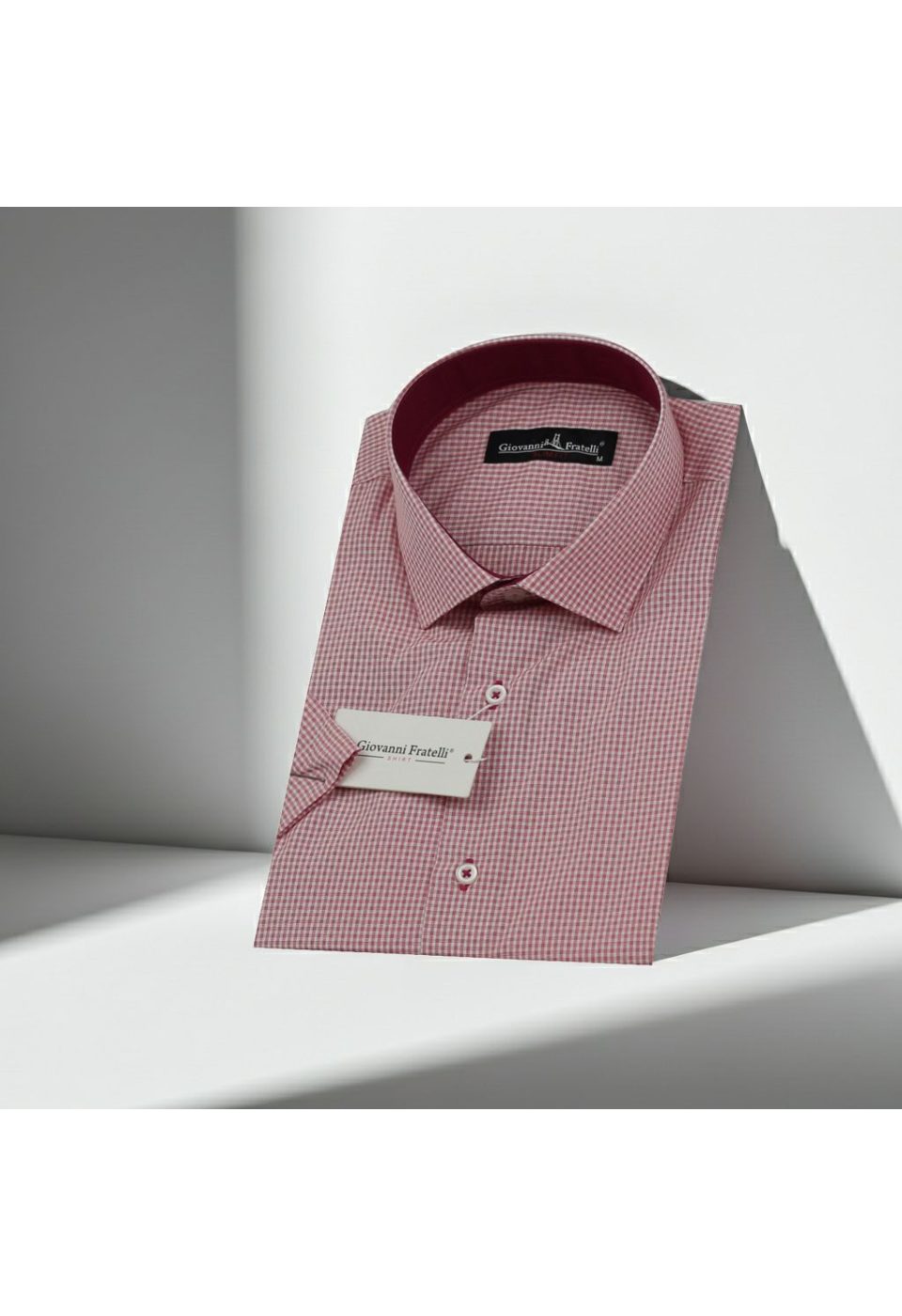 0331 CR K 012 Slim Fit Kısa Kol Desenli Erkek Gömlek 3GMK310331012 - Giovanni Fratelli