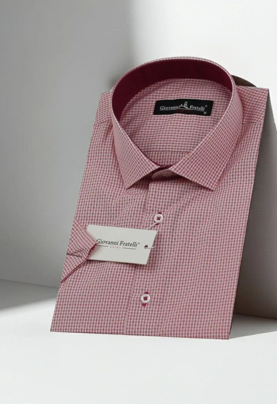 Slim Fit Kısa Kol Desenli Erkek Gömlek 3GMK310331012