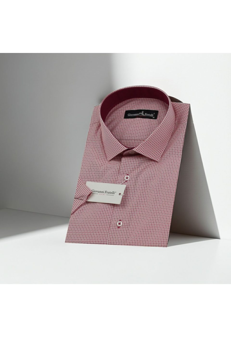0331 CR K 012 Slim Fit Kısa Kol Desenli Erkek Gömlek 3GMK310331012 - Giovanni Fratelli