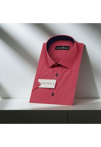 Slim Fit Kısa Kol Desenli Erkek Gömlek 3GMK310331013 - Giovanni Fratelli