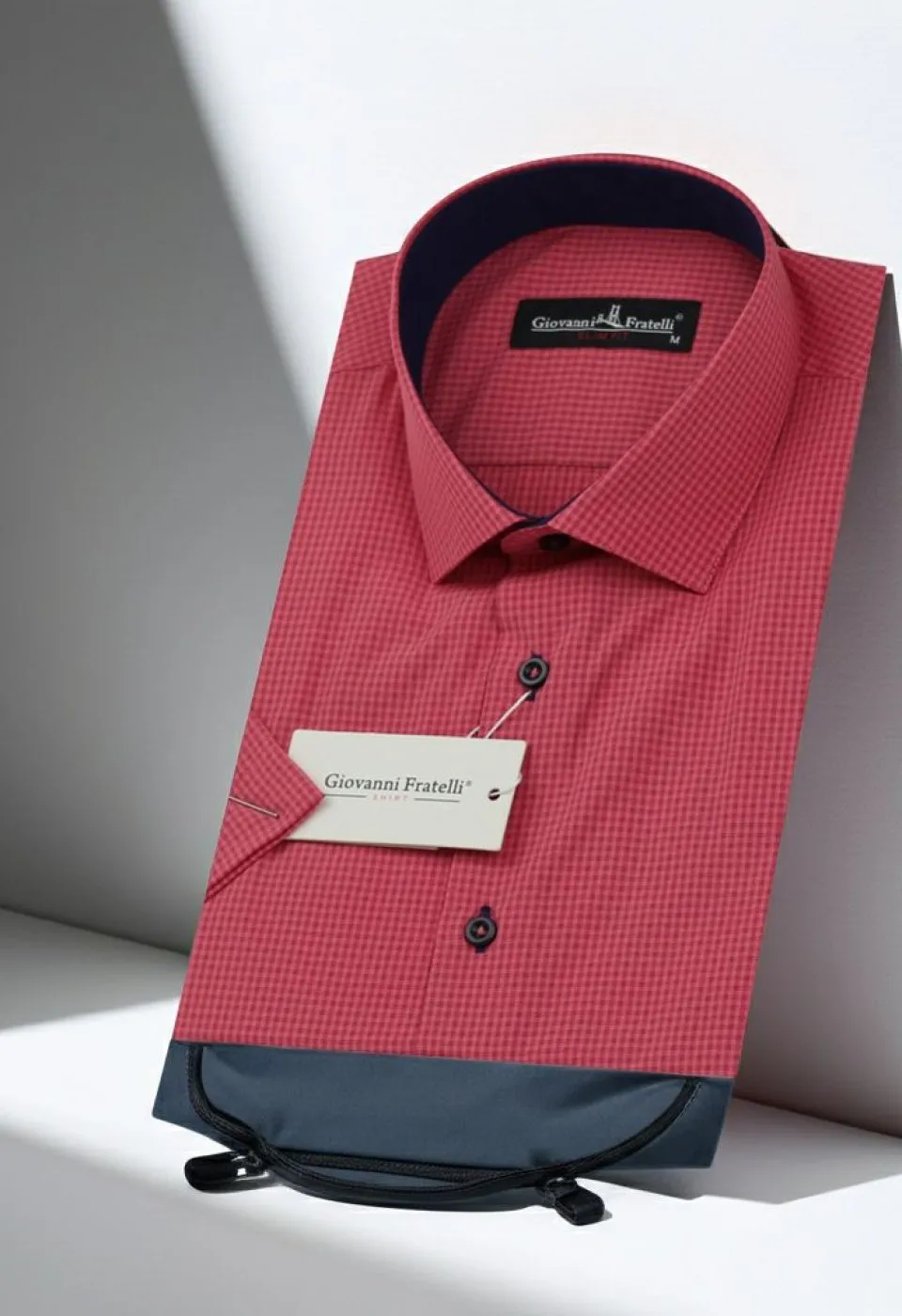 Slim Fit Kısa Kol Desenli Erkek Gömlek 3GMK310331013 Slim Fit Kısa Kol Desenli Erkek Gömlek 3GMK310331013