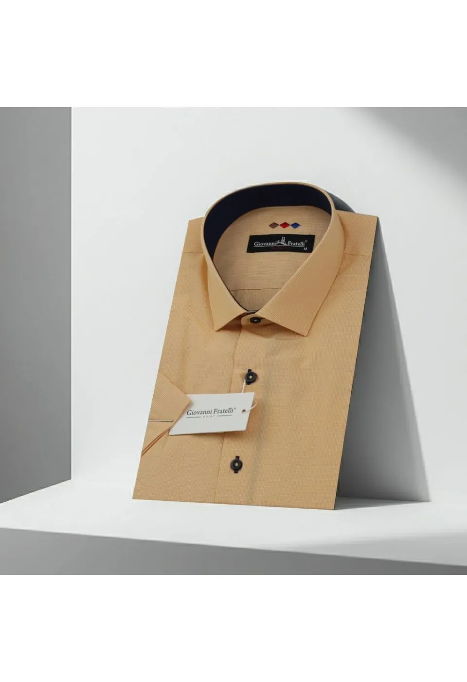 Slim Fit Kısa Kol Desenli Erkek Gömlek 3GMK310331018 - Giovanni Fratelli