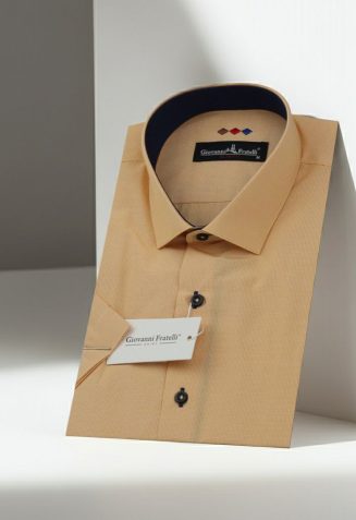 Slim Fit Kısa Kol Desenli Erkek Gömlek 3GMK310331018 - Giovanni Fratelli