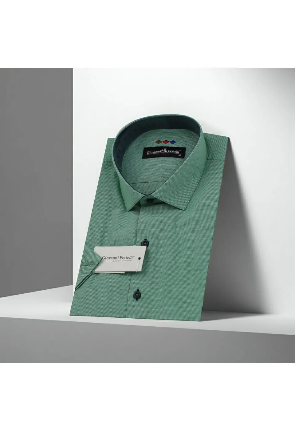 Slim Fit Kısa Kol Desenli Erkek Gömlek 3GMK310331019 - Giovanni Fratelli
