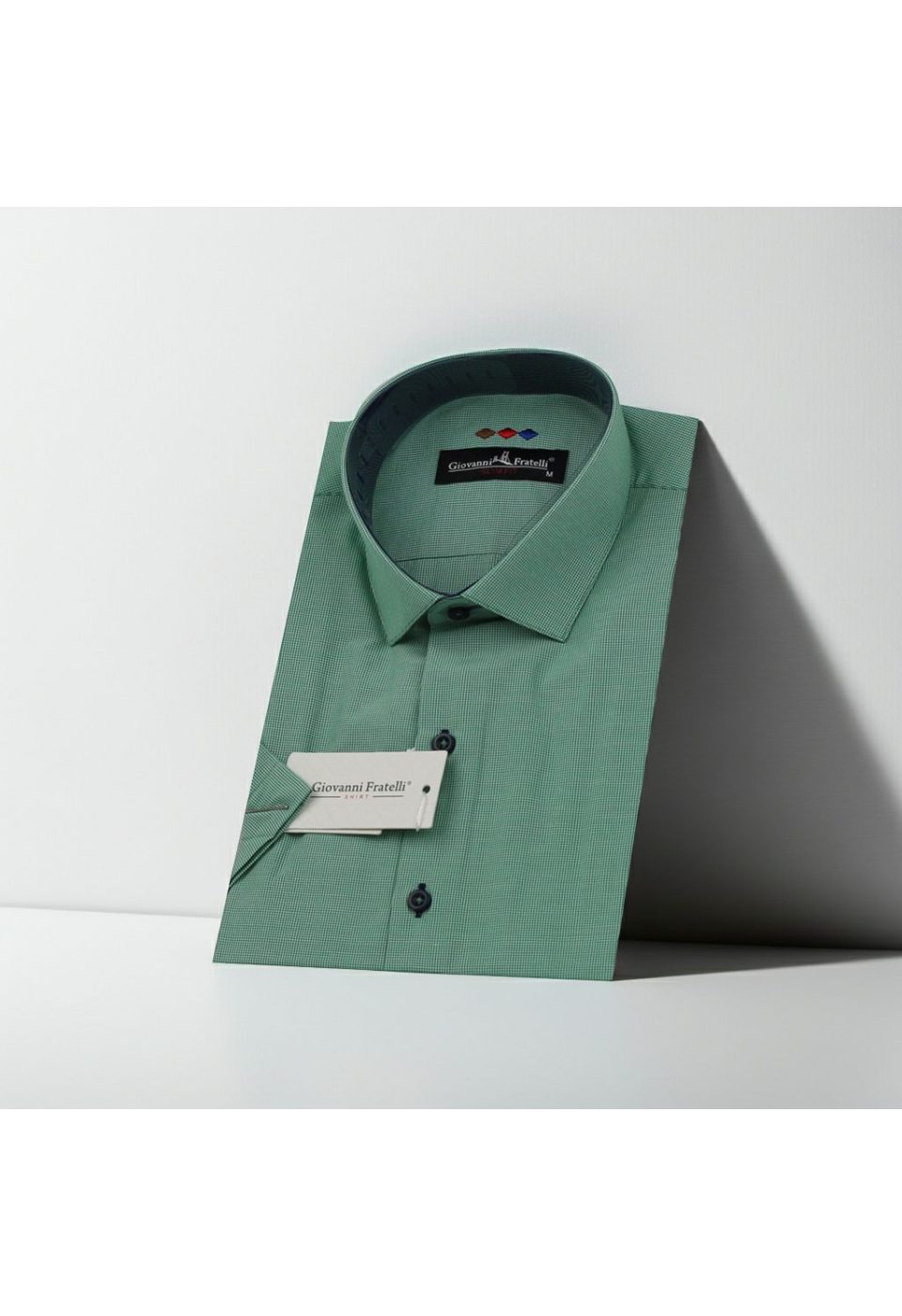 Slim Fit Kısa Kol Desenli Erkek Gömlek 3GMK310331019 - Giovanni Fratelli