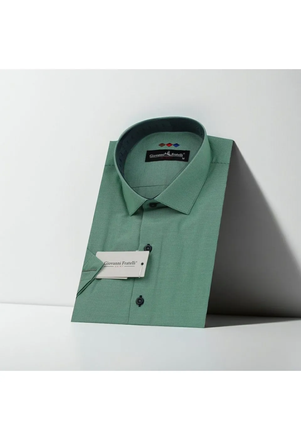 Slim Fit Kısa Kol Desenli Erkek Gömlek 3GMK310331019 - Giovanni Fratelli