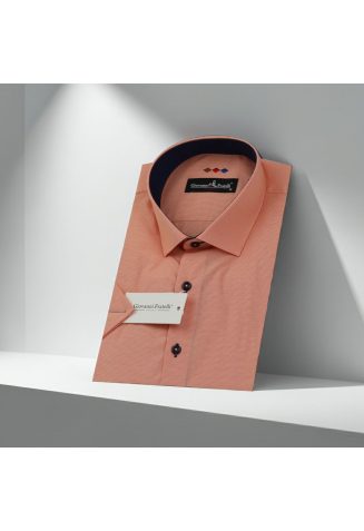 Slim Fit Kısa Kol Desenli Erkek Gömlek 3GMK310331020 - Giovanni Fratelli