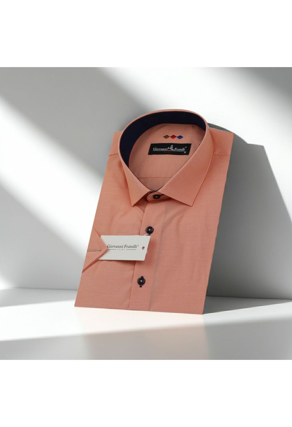 Slim Fit Kısa Kol Desenli Erkek Gömlek 3GMK310331020 - Giovanni Fratelli