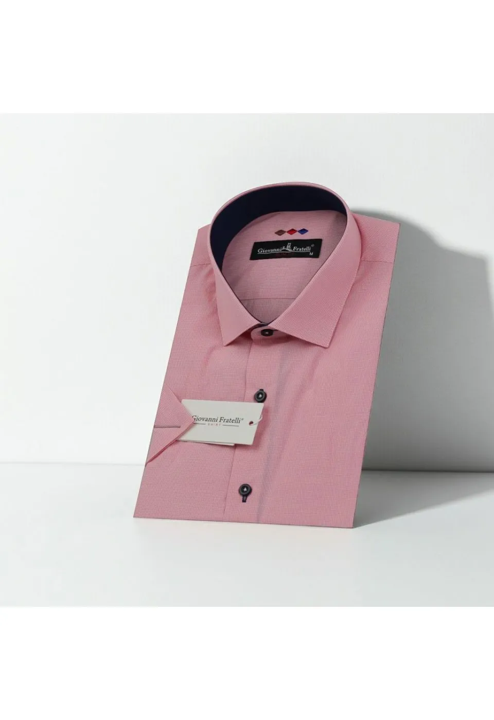 Slim Fit Kısa Kol Desenli Erkek Gömlek 3GMK310331021 - Giovanni Fratelli
