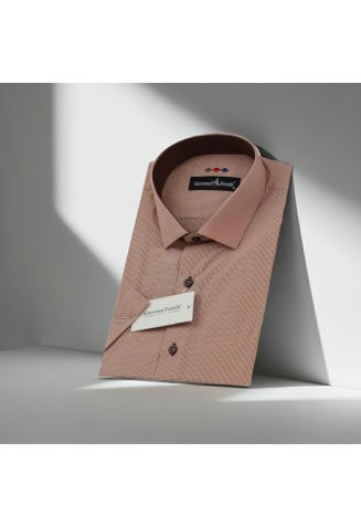 Slim Fit Kısa Kol Desenli Erkek Gömlek 3GMK310331022 - Giovanni Fratelli