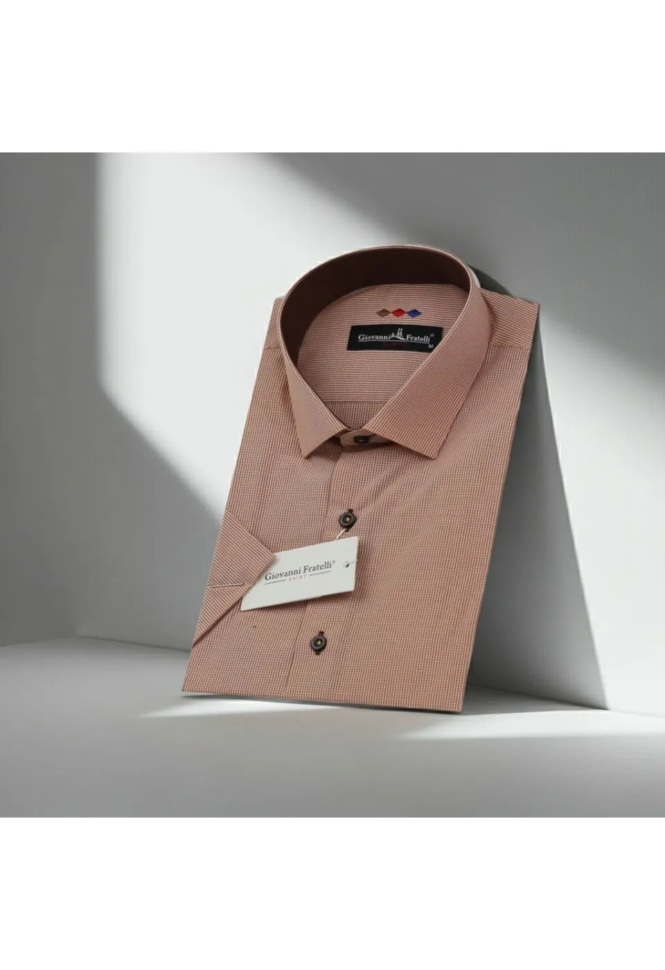Slim Fit Kısa Kol Desenli Erkek Gömlek 3GMK310331022 - Giovanni Fratelli