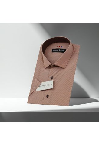 Slim Fit Kısa Kol Desenli Erkek Gömlek 3GMK310331022 - Giovanni Fratelli