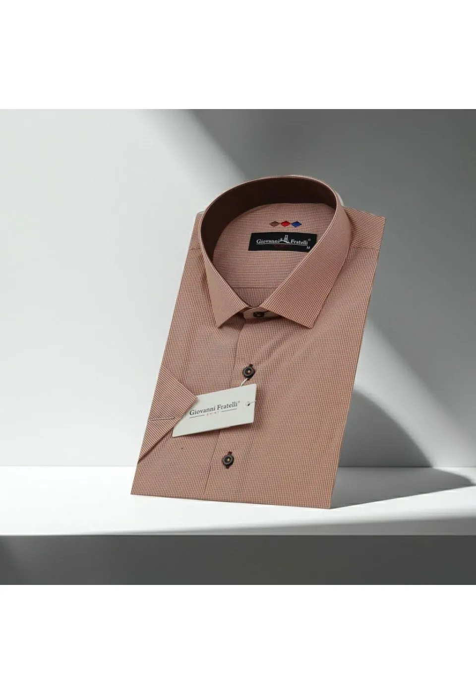 Slim Fit Kısa Kol Desenli Erkek Gömlek 3GMK310331022 - Giovanni Fratelli