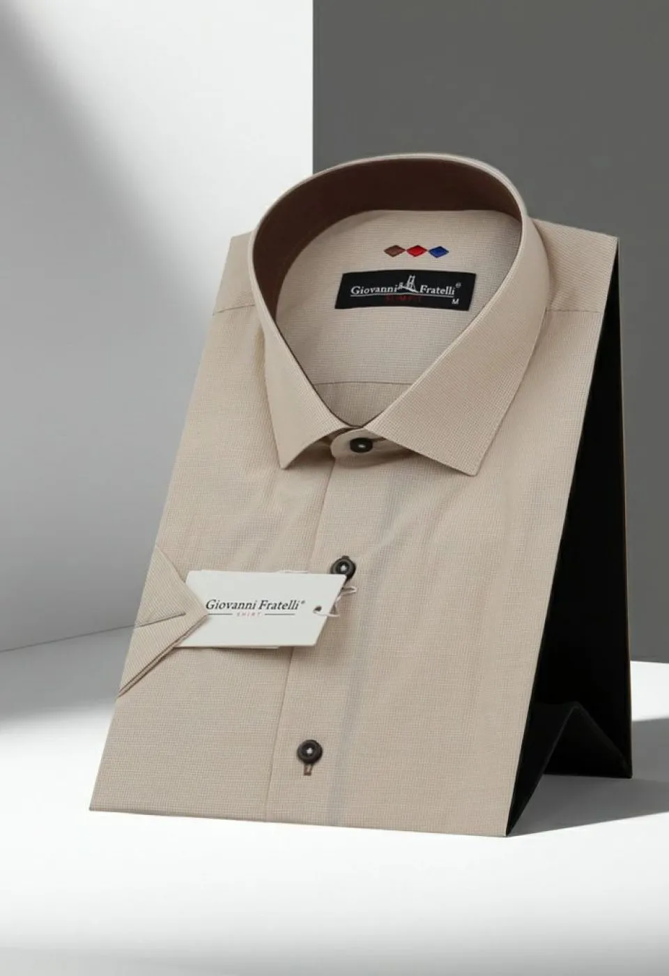 Slim Fit Kısa Kol Desenli Erkek Gömlek 3GMK310331023 - Giovanni Fratelli