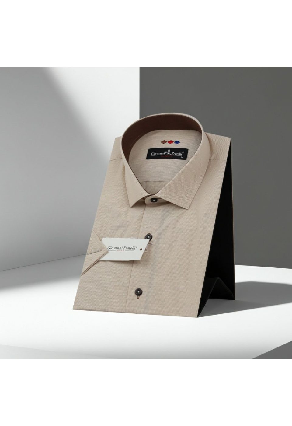 Slim Fit Kısa Kol Desenli Erkek Gömlek 3GMK310331023 - Giovanni Fratelli