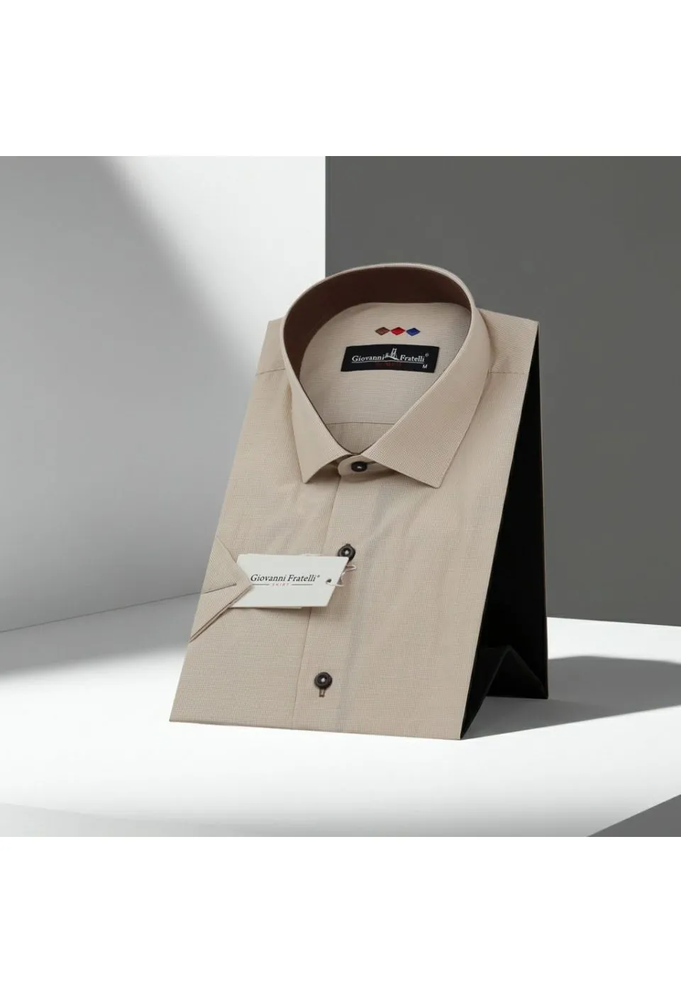 Slim Fit Kısa Kol Desenli Erkek Gömlek 3GMK310331023 - Giovanni Fratelli