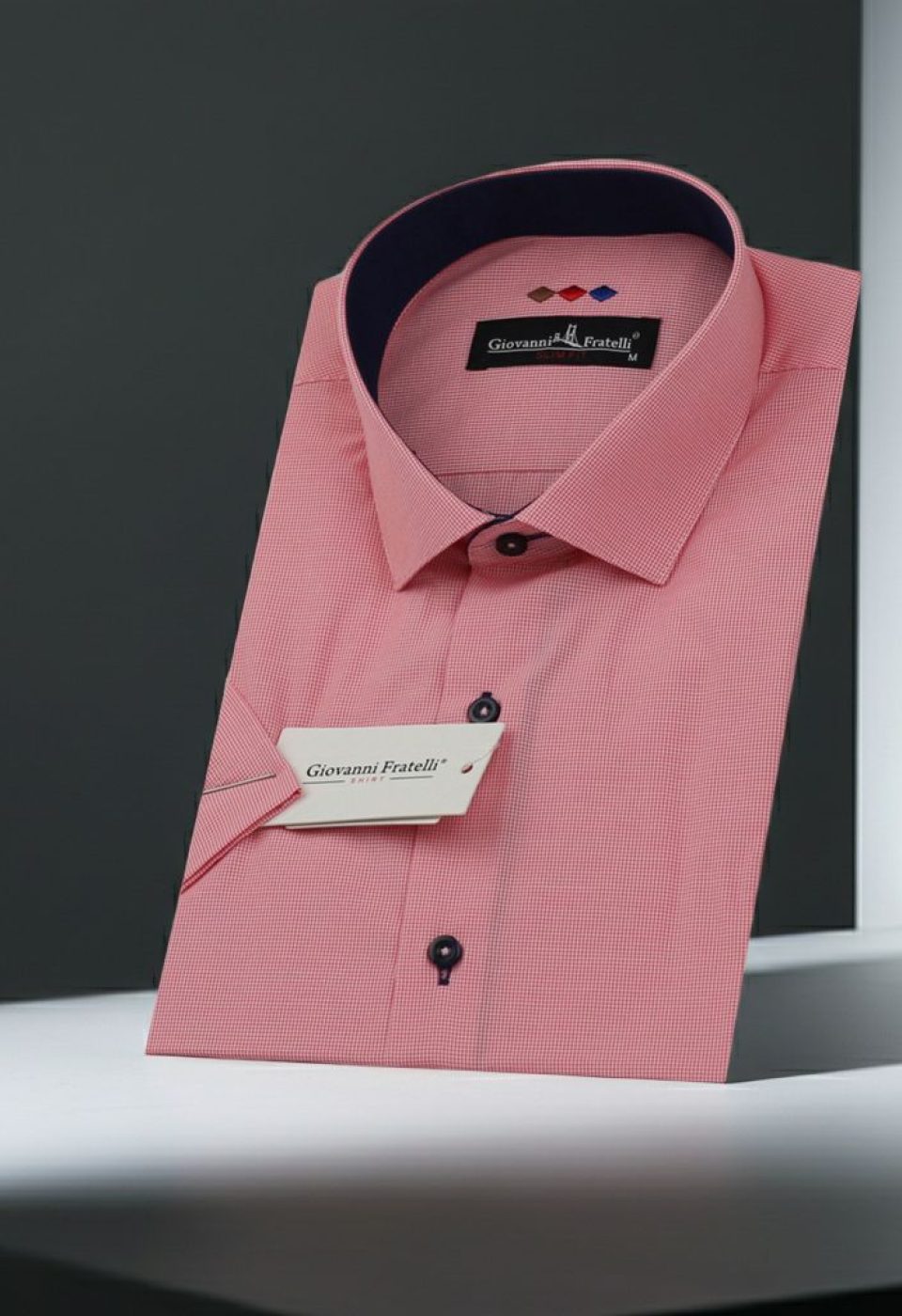 Slim Fit Kısa Kol Desenli Erkek Gömlek 3GMK310331027 - Giovanni Fratelli
