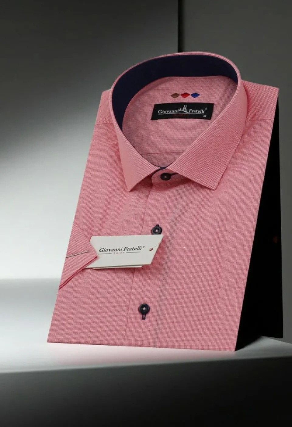 Slim Fit Kısa Kol Desenli Erkek Gömlek 3GMK310331027
