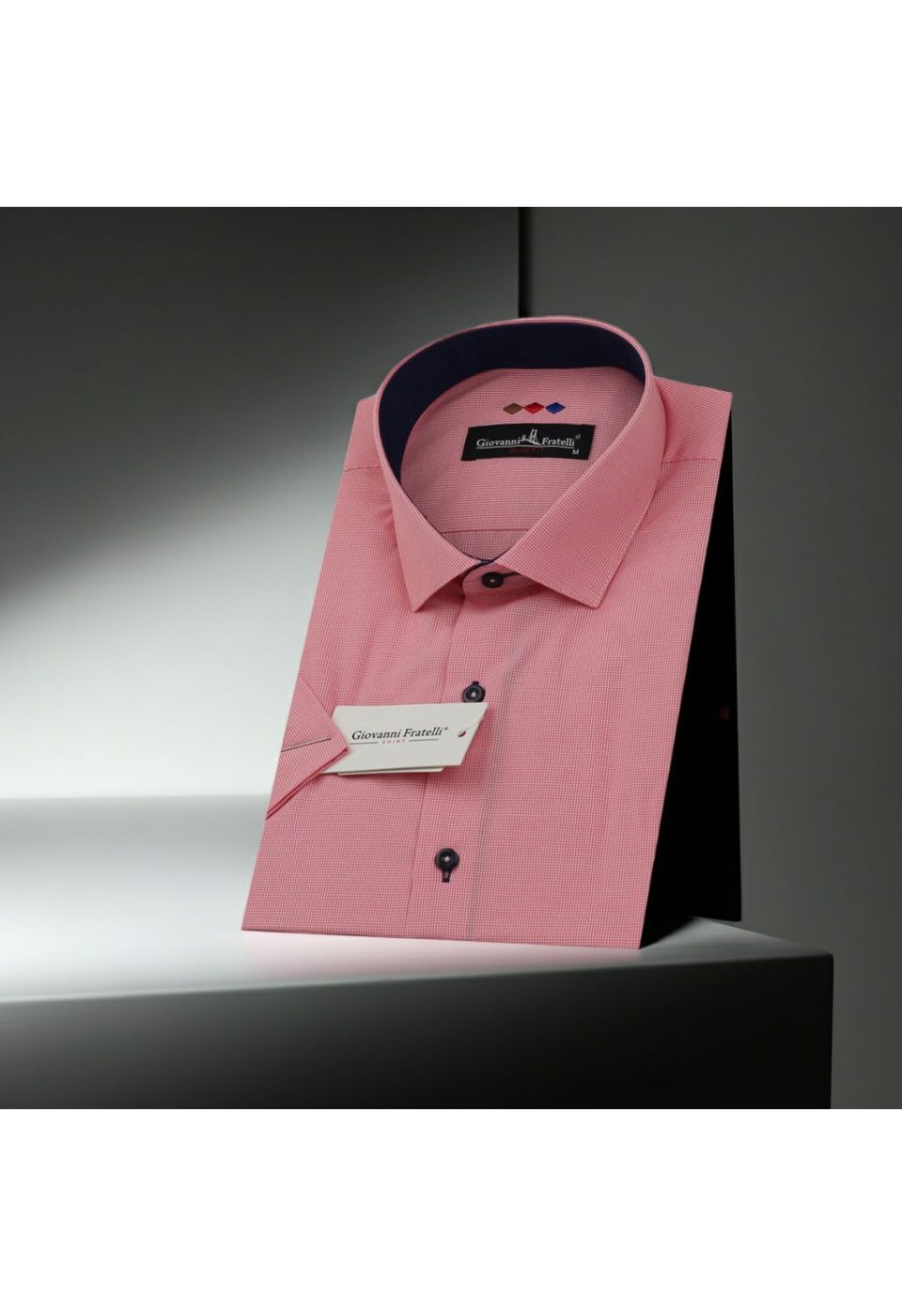 Slim Fit Kısa Kol Desenli Erkek Gömlek 3GMK310331027 - Giovanni Fratelli