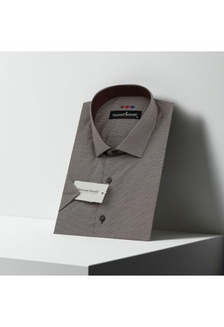 Slim Fit Kısa Kol Desenli Erkek Gömlek 3GMK310331036 - Giovanni Fratelli