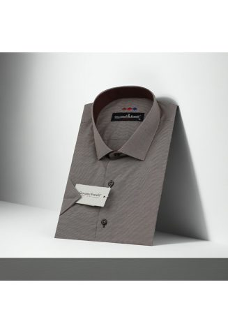 Slim Fit Kısa Kol Desenli Erkek Gömlek 3GMK310331036 - Giovanni Fratelli