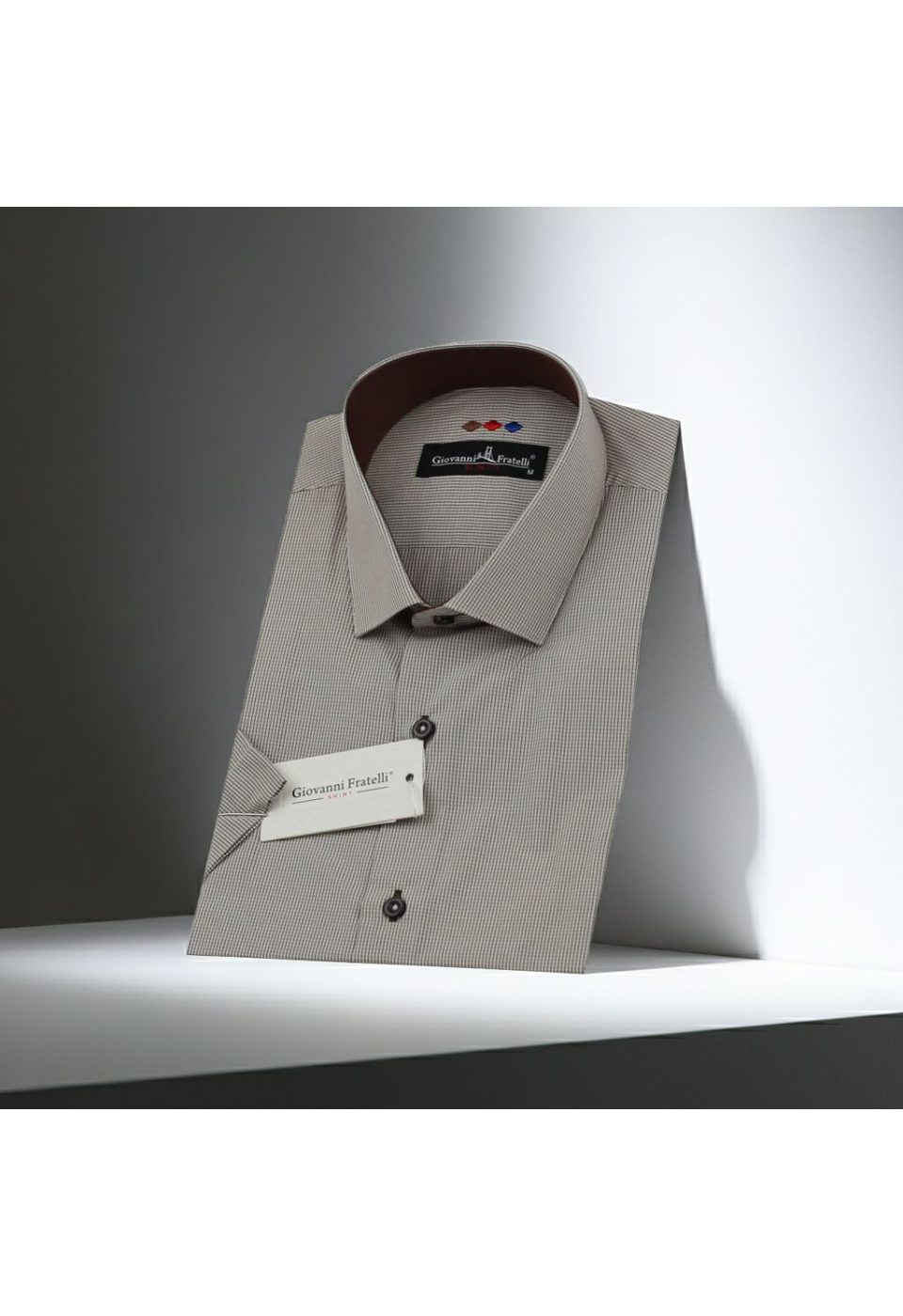 Slim Fit Kısa Kol Desenli Erkek Gömlek 3GMK310331038 - Giovanni Fratelli