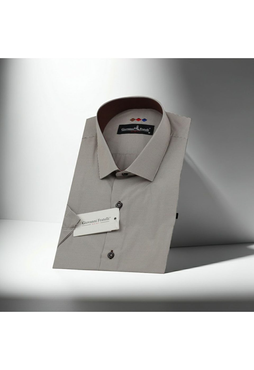 Slim Fit Kısa Kol Desenli Erkek Gömlek 3GMK310331038 - Giovanni Fratelli
