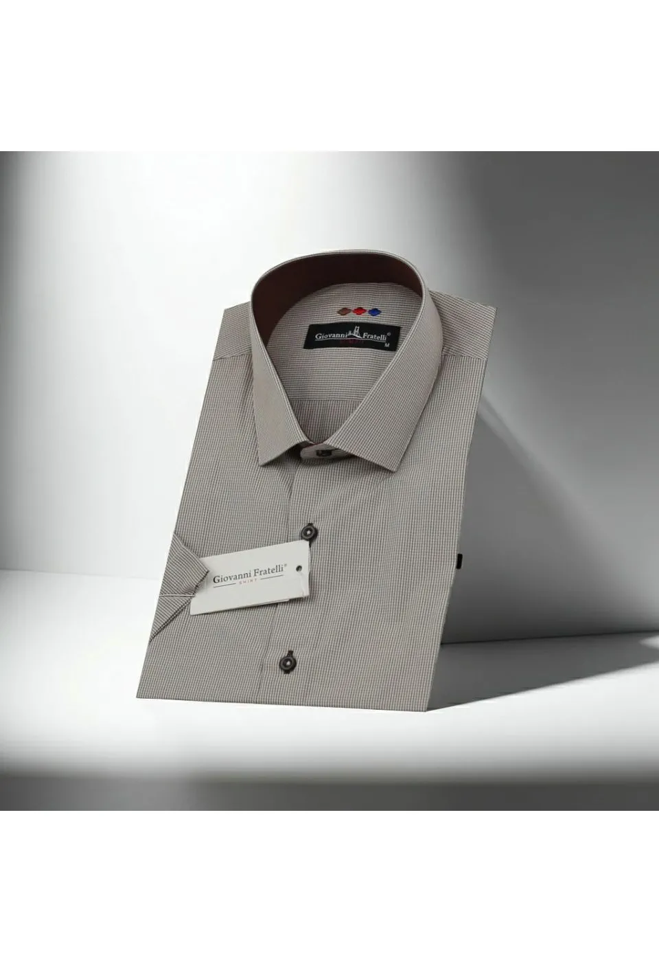 Slim Fit Kısa Kol Desenli Erkek Gömlek 3GMK310331038 - Giovanni Fratelli