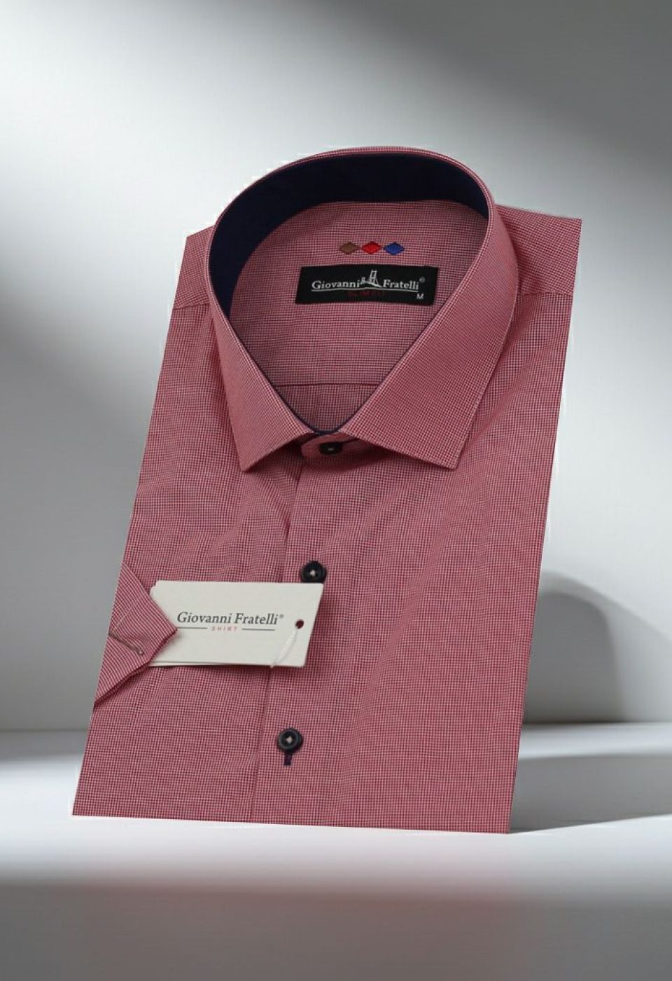 Slim Fit Kısa Kol Desenli Erkek Gömlek 3GMK310331039 Slim Fit Kısa Kol Desenli Erkek Gömlek 3GMK310331039